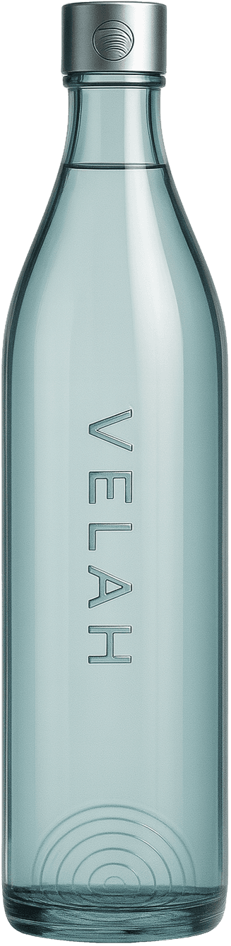 Velah 1L glass bottle